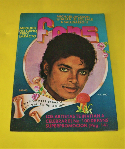 Michael Jackson Revista Fans 1984 Victoria Ruffo Menudo 