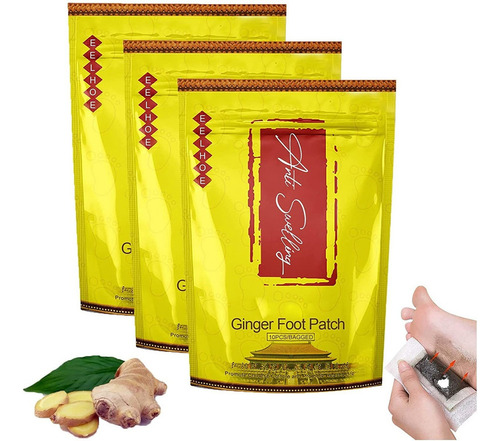 Parche De Desintoxicación De Jengibre Antihinchazón 30pcs Gi