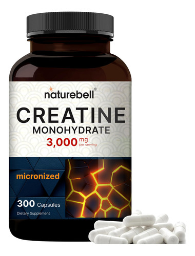 Creatina Monohidrato 2500mg Capsulas, 300 Count