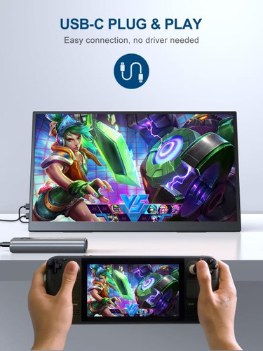 Uperfect Monitor Portátil De 18,5 Pulgadas 100 Hz 100% Srgb