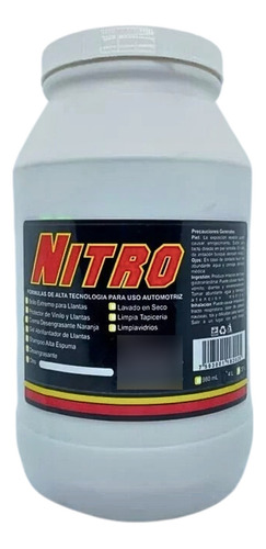 Nitro Cera Premium Automotriz Con Carnauba En Crema 4 Litro