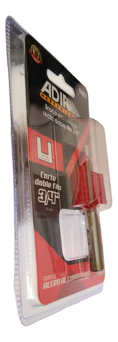 Broca Para Router Recta Doble Filo 3/4 Adir 9483 (3 Pzs)