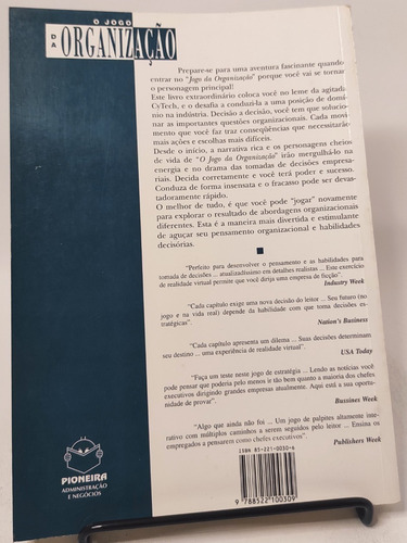 Livro O Jogo Da Organização - Craig R. Hickman