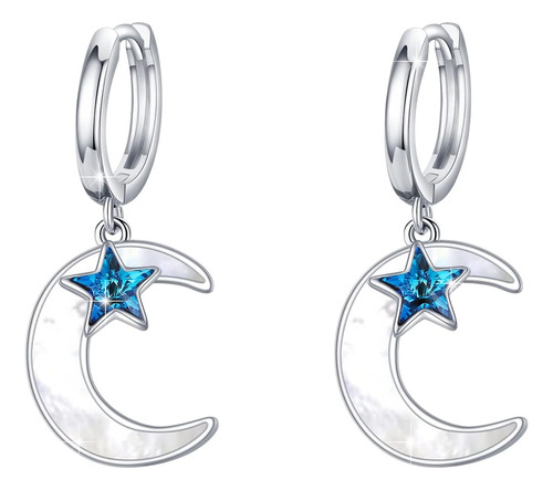 Aretes De Luna De Estrella Para Mujer Aretes De Aro