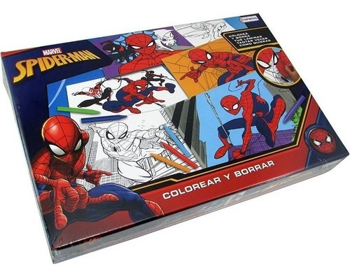 Colorear Y Borrar Del Hombre Araña  Spider  Tapimovil