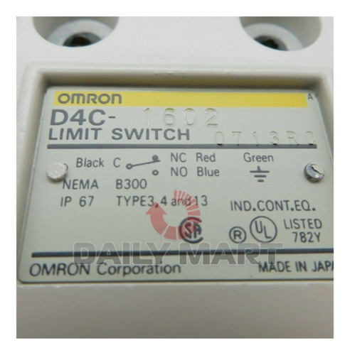 New In Box Omron D4c-1602 Limit Switch 2a 250vac Ssv