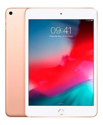 Imagem 1 de 4 de iPad Mini 7.9'' Wifi+4g 256gb (2019) Cor:dourado