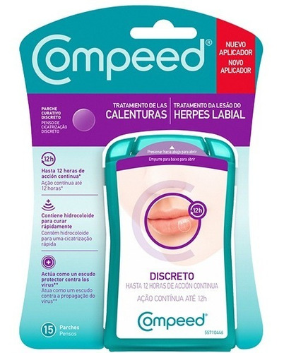 Compeed 15 Adesivos Tratamento Lesao Lábios Herpes Labial