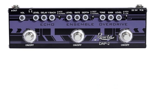 Rowin Multiefecto Dap-2 (delay,chrus,overd) - Stock En Chile