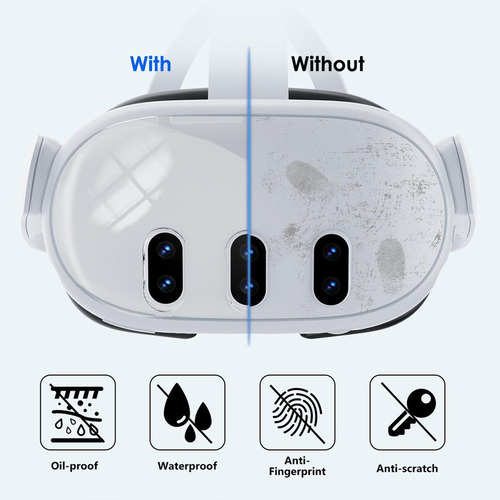 Vr Headset Shell Capa Protetor De Lente Leve Dustproof