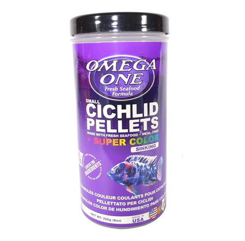 Super Color Cichlid Pellets 226gr Omega One Para Peces 