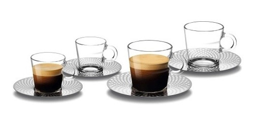  Tazas Nespresso View Espresso Y Lungo +vasos View Capuccino