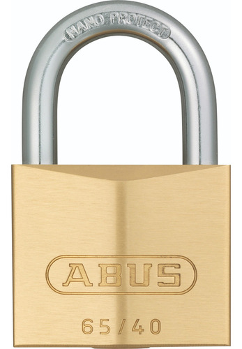 Candado Abus De Latón Modelo 65/40 Color Dorado