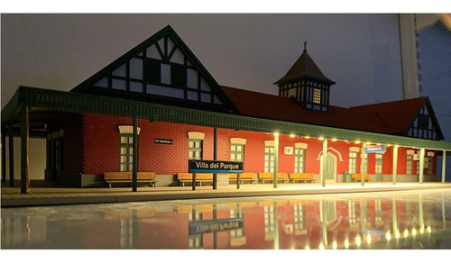 Estación Ho 1/87 Ferromodelismo Villa Del Parque Para Armar