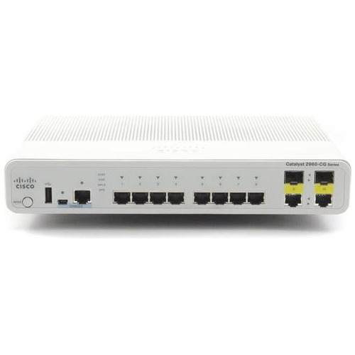 Switch Cisco 2960cg-8tc (8 Puertos De 1gb Y 2 Uplink Giga)