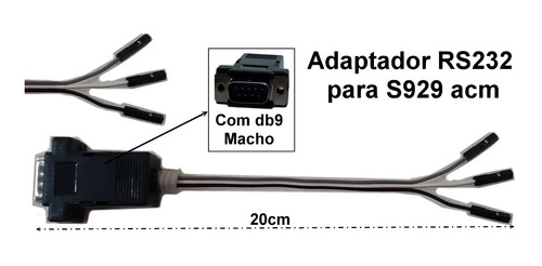 Adaptador Serial Rs232 Db9 Macho S929 Acm Recovery