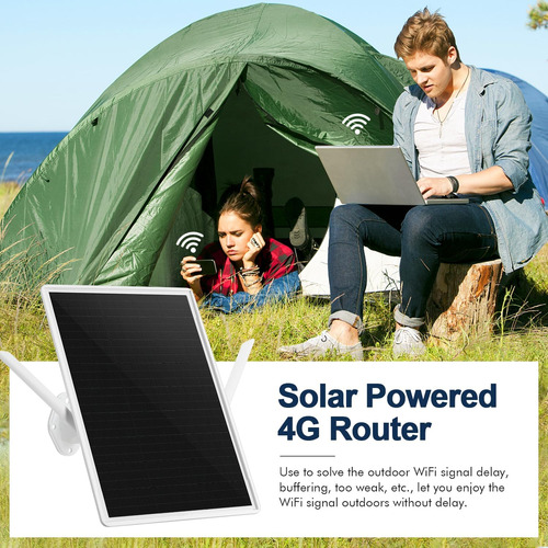 Router Wifi Solar 4g Lte 50 M 15 W 20000 Mah Ranura Sim