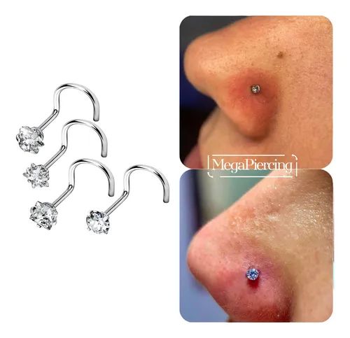 Piercing De Nariz Nostril Mini Pedrinha Aço Cirurgico