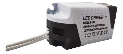 Transformador Led Driver 8w-18w Dc 300ma - Pack X10