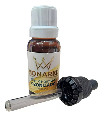  Óleo De Girassol Ozonizado Monarkê Corporal 20ml Concentrado Fragrância Neutro