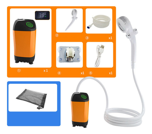 Ducha Portátil Con Pantalla Digital Ducha Eléctrica Con