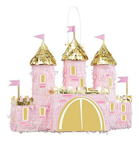 Piñata Mini Castillo - 9  X 9  | Rosa | 1 Pc.