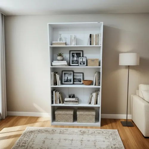 Expositor Prateleira Grande Mdf Parede Loja Multiuso Branco