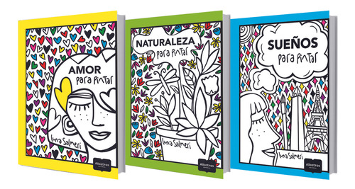 Para Pintar- Amor, Naturaleza Y Sueños (3 Libros) - Luna  Sa