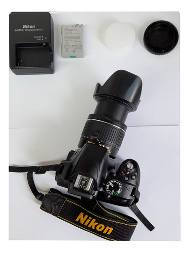  Nikon Kit D3300 + Lente 18-55mm Vr Ii Dslr Color  Negro