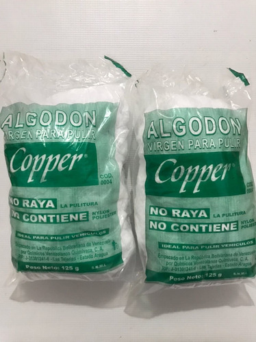 Algodón Virgen Para Pulir Vehículos  O Limpiar Cod04 Copper 