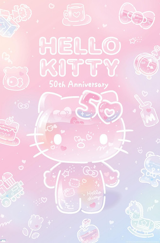 Trends International Hello Kitty - Póster De Pared Del 50 An