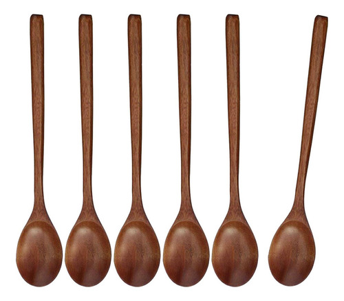 3 X 6 Cucharas De Madera Pequeñas Cucharas De Sopa Cucharas