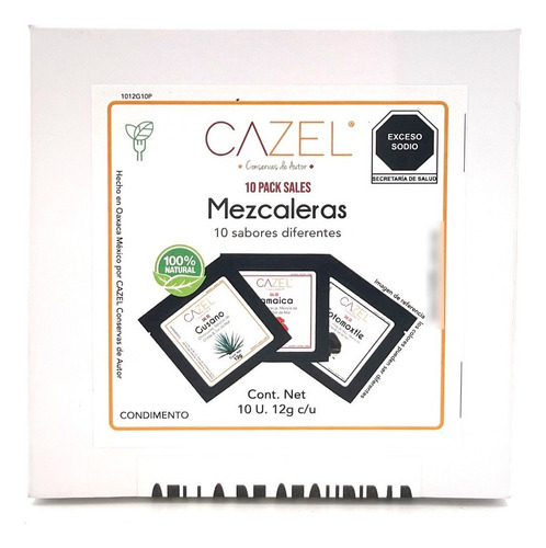 Kit De Sal De Gusano Y Sales Mezcaleras Caja De 10pz