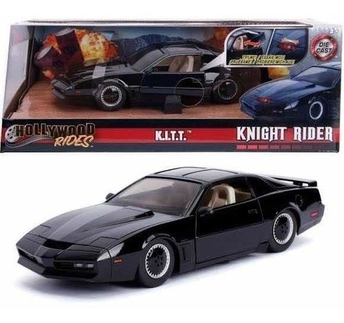 Kitt Knight Rider El Auto Increíble Jada Escala 1:24 Con Luz