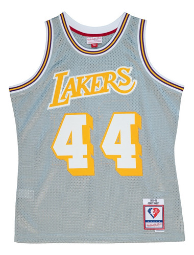 Mitchell And Ness Jersey Lakers Jerry West 1971 C 75thas
