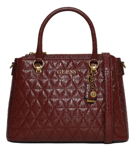 Bolsa satchel guess cierre negra capitonada new arrivals