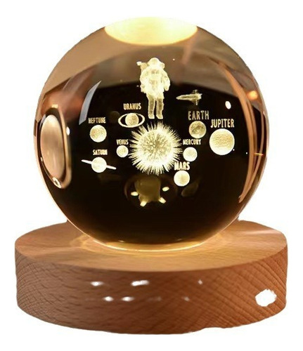 Luz Nocturna 3d Crystal Ball, Estructura Del Universo
