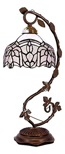 Lámparas Tiffany Vidrieras Blancas Estilo De Cristal Mesa Es