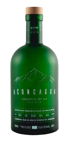 Gin Aconcagua Especial Edition Verde Lima Y Lemon Grass 750 