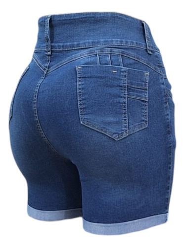 Short Mujer Mezclilla Bermuda Talla Extra Jeans Mariana