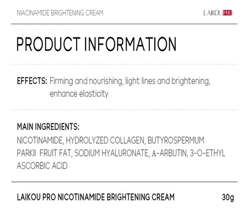 Crema Facial Laikou Lacome Pro, 30 G, Nueva Loción Hidratant