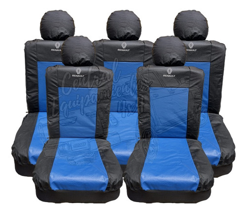 Fundas Cubre Asiento Eco Cuero Universal Con Logo Renault