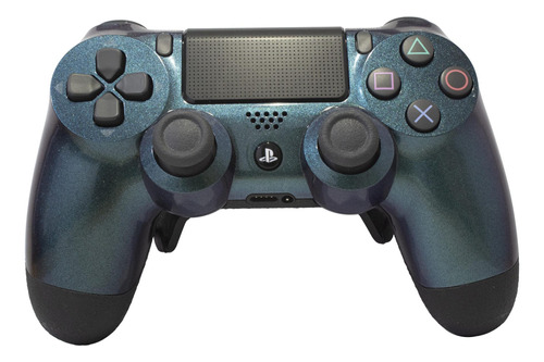 Controle Stelf Ps4 Com Grip Blue Chameleon