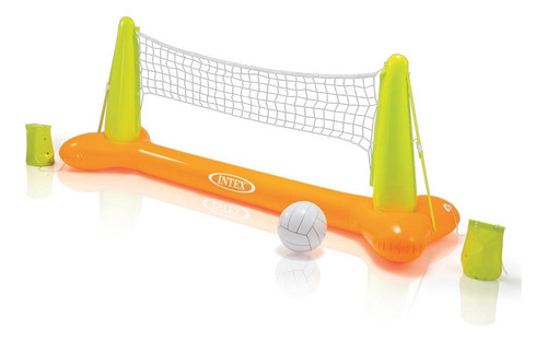 Kit Voleibol Inflável Praia Piscina Bola Rede - 56508 Intex