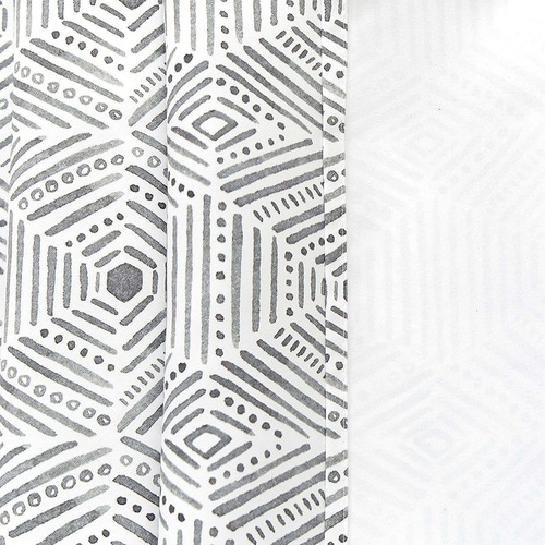 Cenefa De Cortina De Ventana Enrejado Triangular Geomé...