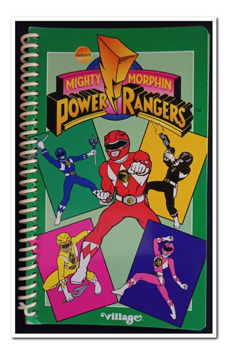 Esquelario Apuntitos Power Rangers 1995, 40 Hojas 15,5x9,5