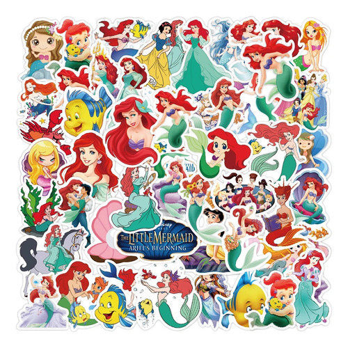 Pegatinas De La Sirenita De Disney Para Decoración De Equipo