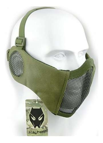 Máscara Táctica Protección Facial Y Auditiva Airsoft