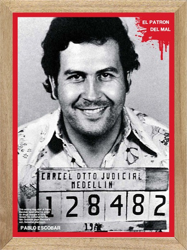 Pablo Escobar Cuadro Poster  Publicidades          M064