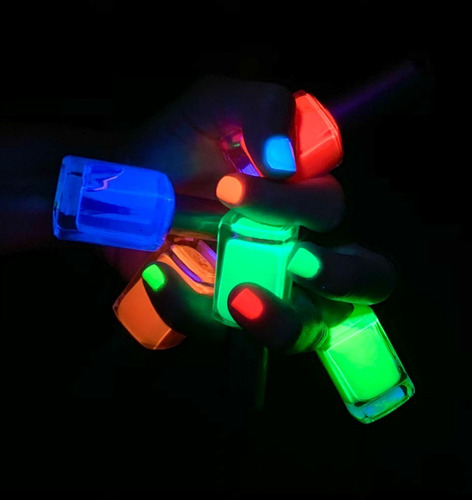 Imagen 3 de 10 de Esmalte Uñas Fluo Neon Fluor Brilla Con Luz Uv X 1 Cotillon